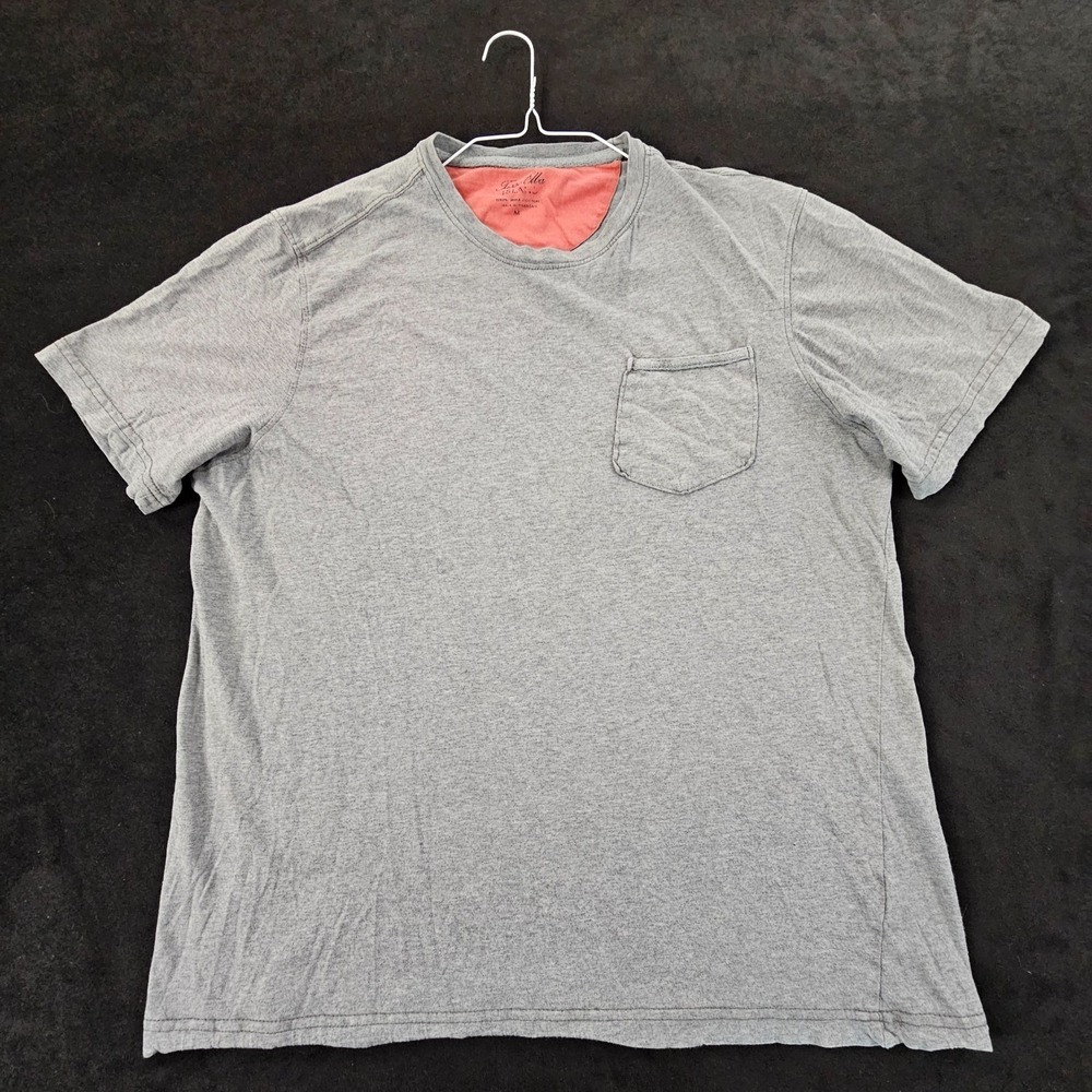 Tasso Elba Island Gray Short Sleeve‎ Pima Cotton Pocket T-Shirt Men's M